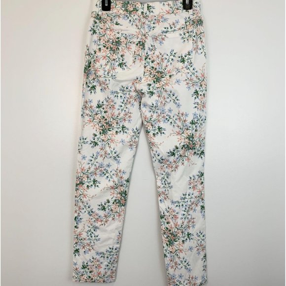 Calvin Klein Womens Floral Print Skinny Jeans