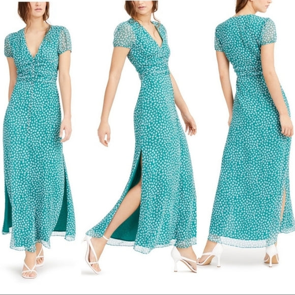 Bar Iii Printed Chiffon Maxi Dress