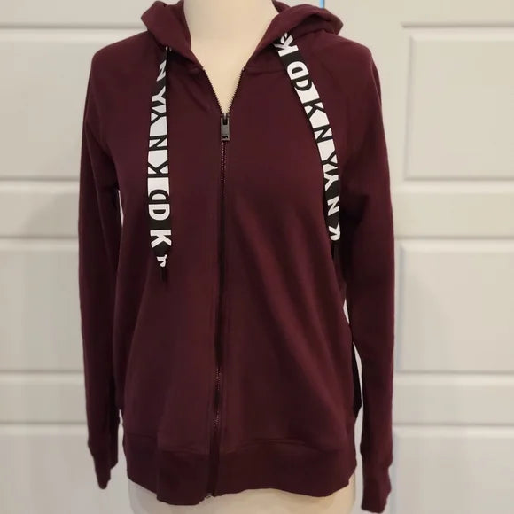 DKNY Sport Logo Zip Hoodie, Size XS