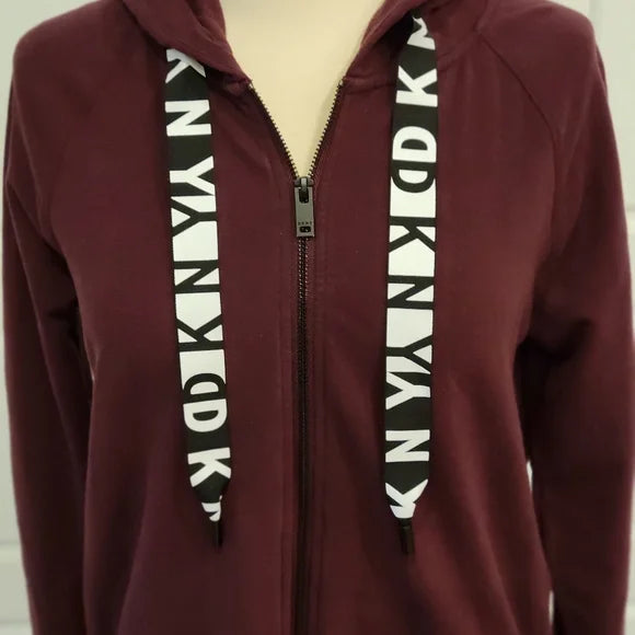 DKNY Sport Logo Zip Hoodie, Size XS