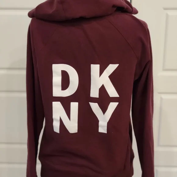 DKNY Sport Logo Zip Hoodie, Size XS