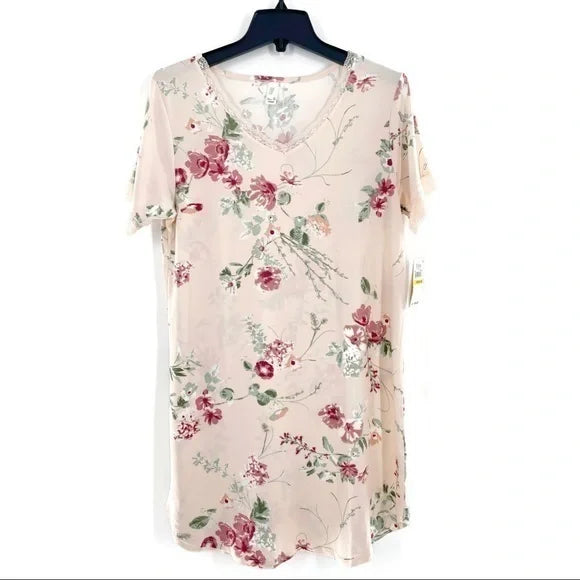 Flora by Flora Nikrooz Womens Plus Size Patricia Sleep T-Shirt, Pink, Size 2X