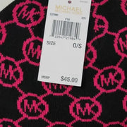 Michael Michael Kors Colorblocked Knit Beanie Hat – Dark Ruby