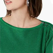 Bar III Women's Ribbed Zipper Sleeve Sweater