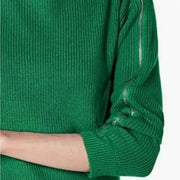 Bar III Women's Ribbed Zipper Sleeve Sweater