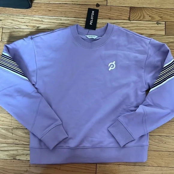 Peloton Purple Crew Neck Sweatshirt, Size Medium