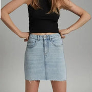 Cotton on Classic Stretch Denim Mini Skirt Brooklyn Blue