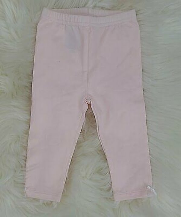 First Impressions Baby Girls Solid Pink Leggings 6-9 Months