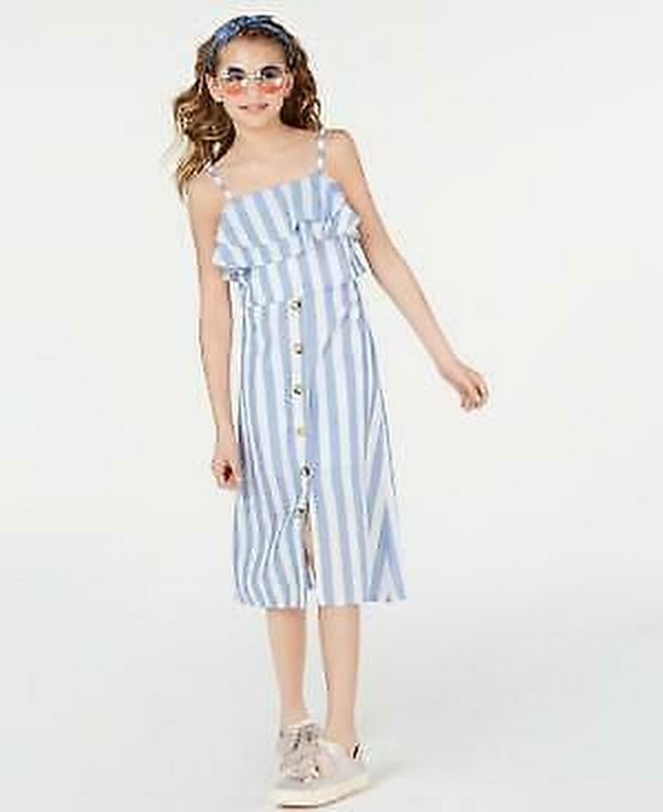 Rare Editions two-piece striped dress, Size 10