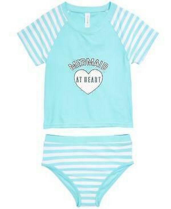 Ideology Toddler Girls 2-Pc. Mermaid Rash Guard Swimsuit, Size 4T