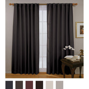 Eclipse Fresno Blackout Window Curtain Panel, Black, 52X84