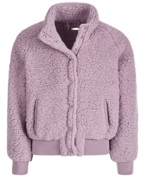 Jou Jou Big Girls Fleece Snap Jacket