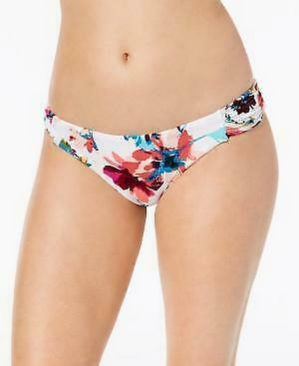 Bar III Fantastic Floral Print Tab Sides Bikini Bottoms