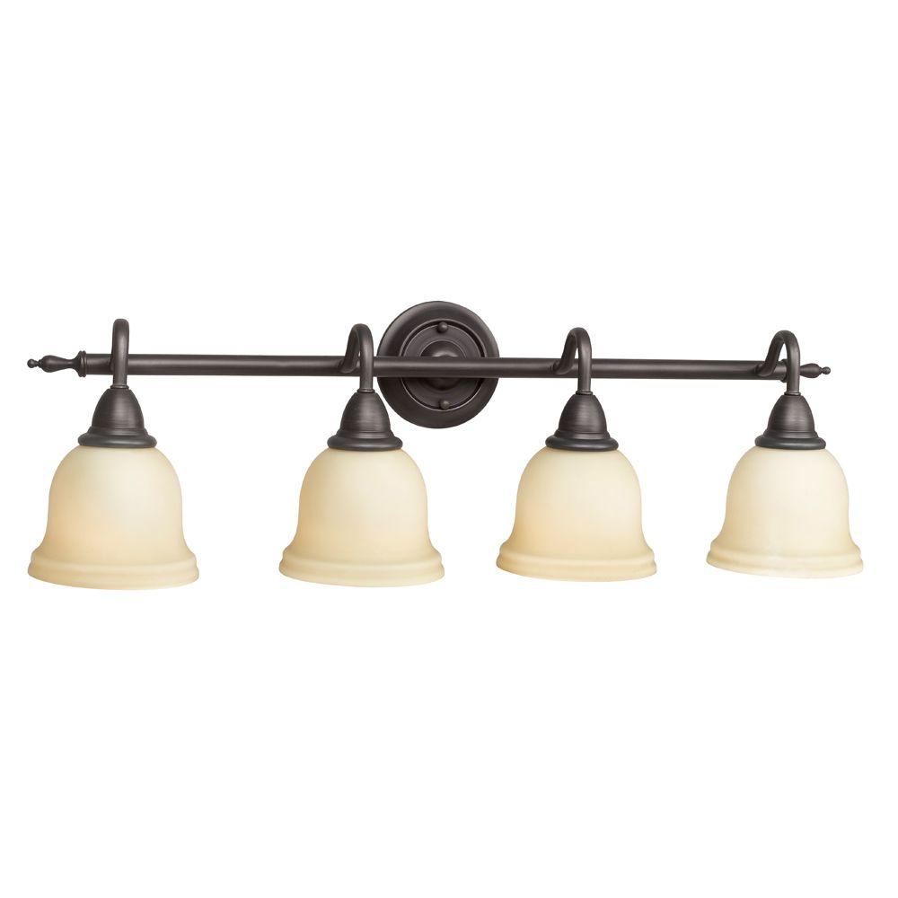 World Imports 8384-88 Montpelier Oil Rubbed Bronze 4-Light Bath Bar