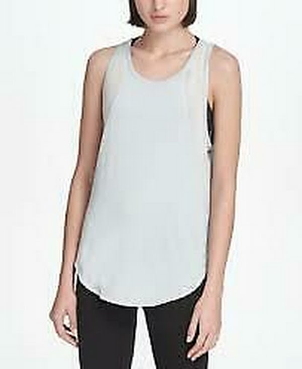 DKNY Mesh Trimmed Tank Top Surreal