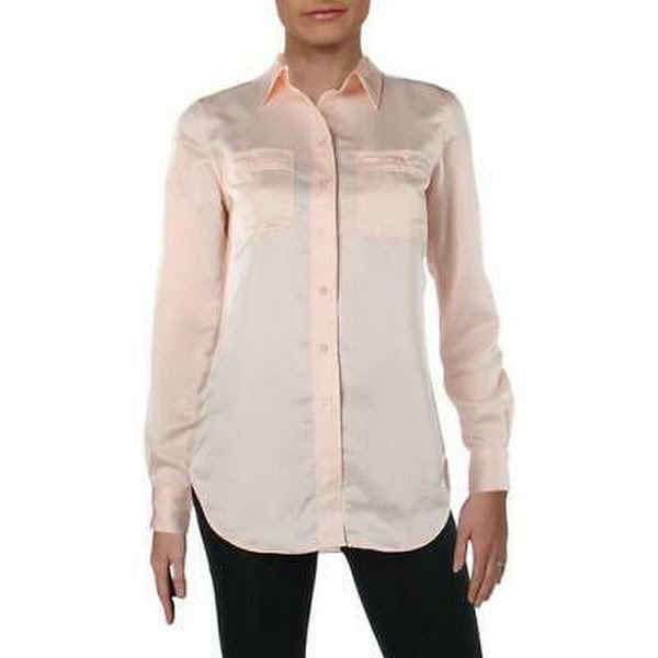 Lauren Ralph Lauren Womens Long Sleeves Silky Blouse, Size XS