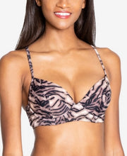 Rachel Rachel Roy Printed Bustier Bikini Top, Size Large