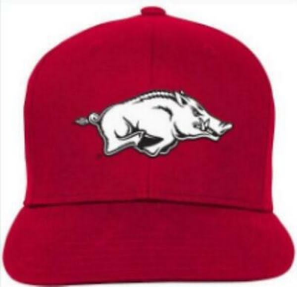 NCAA Arkansas Razorbacks Team Flat Brim Snapback Hat, Youth One Size