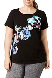 Ideology Womens Plus Size Graphic Tee
