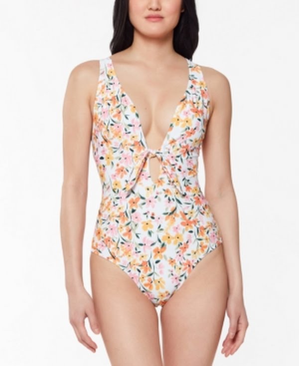 Jessica Simpson Sunset Multi Summer Dreaming One-Piece Swimsuit