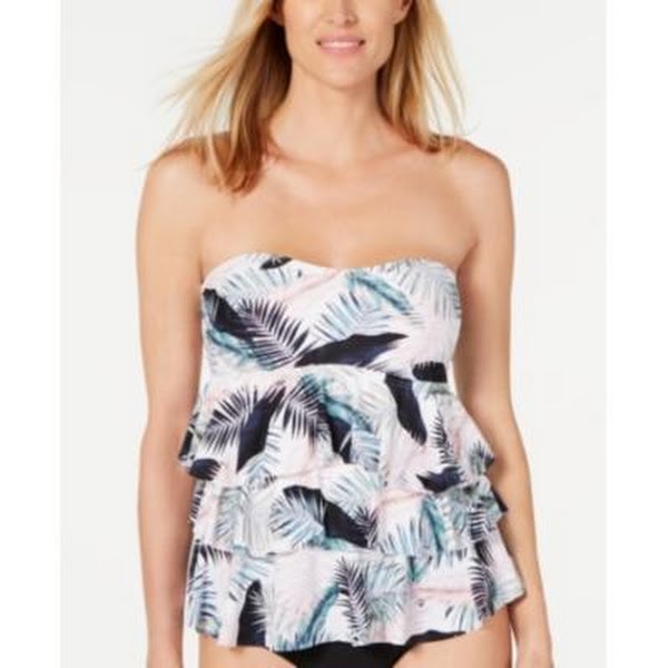 Island Escape Womens Tiered Tankini Top