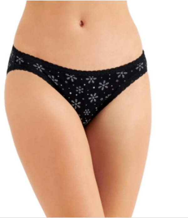 Jenni by Jennifer Moore Womens Lace Trim Bikini Underwear, Size 3XL