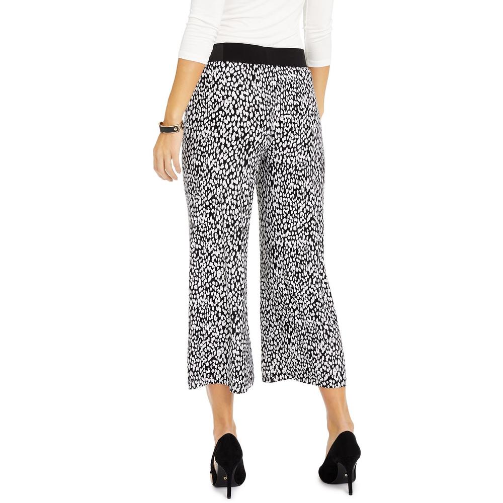 International Concepts Inc Womens Animal Print Culotte Pants, PS/White