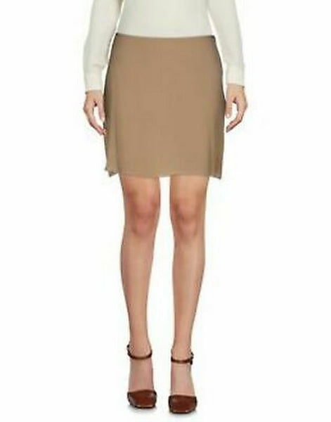 MARNI Mini skirt Crepe no Applique Basic Solid Color, Size 6