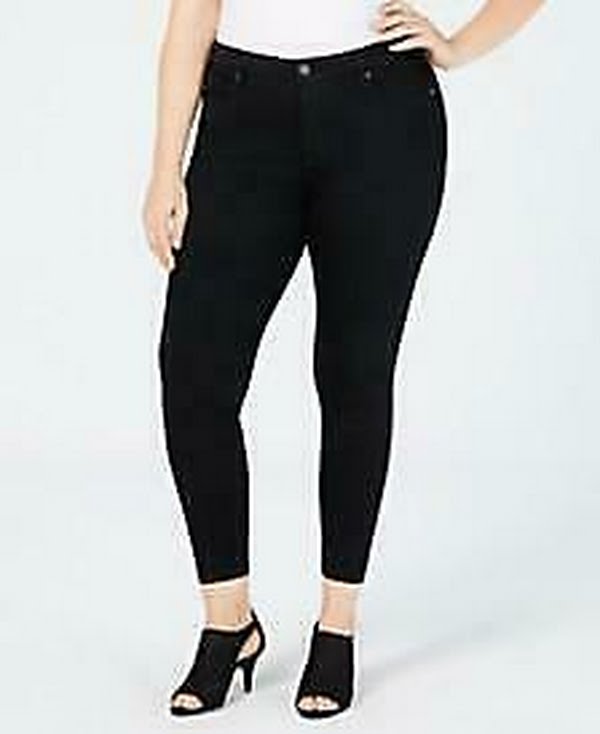 Style and Co. Womens Plus Denim Mid-Rise Skinny Jeans, 24W