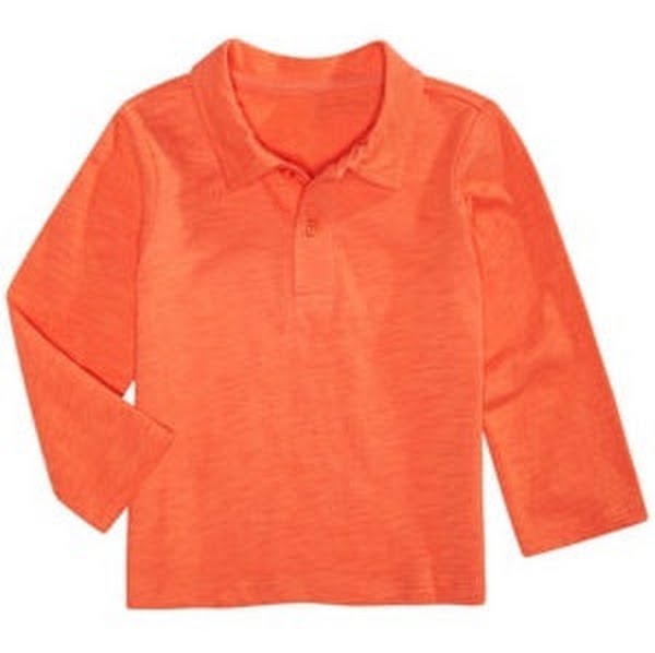 First Impressions Baby Boys Cotton Polo Shirt Long Sleeve