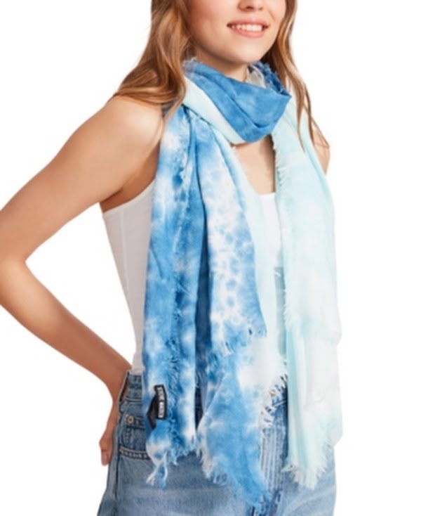 Steve Madden Two-Tone Tie-Dyed Scarf, Various Colors