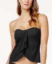 Vince Camuto Strapless Draped Tankini Top Womens Swimsuit