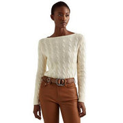 Lauren Ralph Lauren Cable-Knit Cotton-Blend Boatneck Sweater