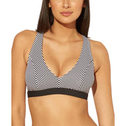 BLEU BY ROD BEATTIE Striped Underwire Bikini Top, Size 34D