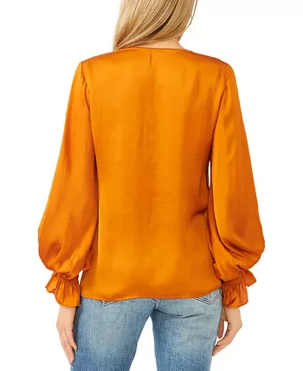 Vince Camuto Blouson-Sleeve Blouse, Size Xs