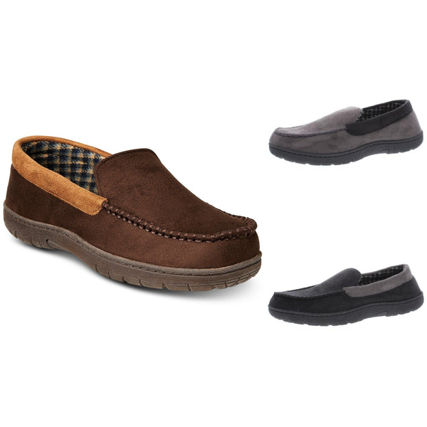 32 Degrees Mens Microsuede Venetian Moccasin Slippers