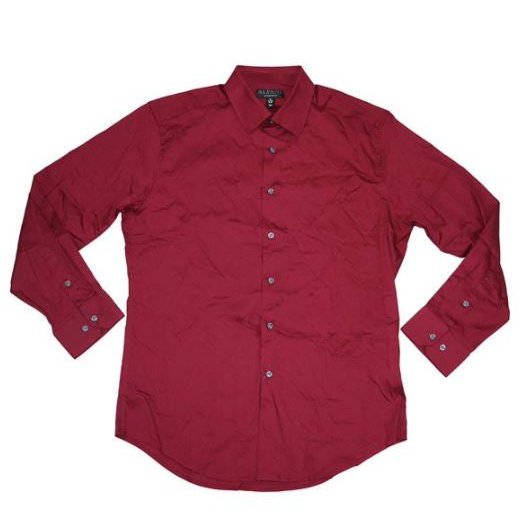 Alfani Mens Dress Shirt Ruby Red Size Small S Button Down Athletic Fit Alfani Mens Dress Shirt Ruby Red Size Small S Button Down Athletic Fit