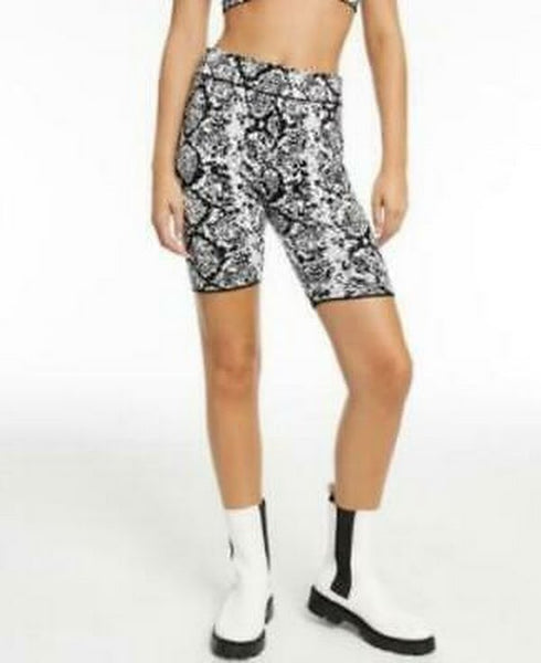 Culpos X Inc Snake-Print Biker Shorts, Size Large