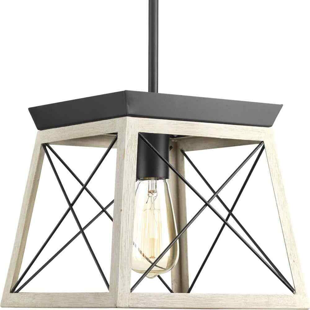 Progress Lighting Briarwood Collection 1-Light Graphite Pendant