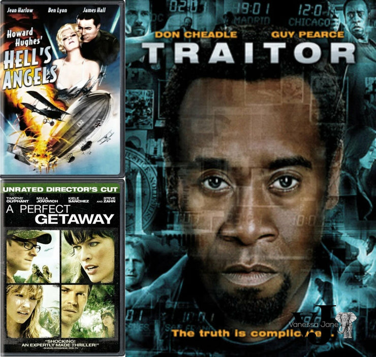 Action DVD Bundle:Hells Angels, Traitor, a Perfect Getaway