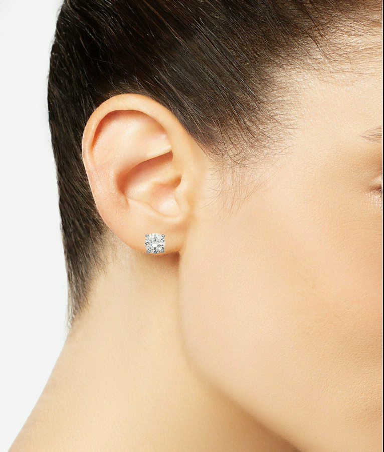 Giani Bernini Cubic Zirconia Stud Set in18k Gold Over Sterling Silver