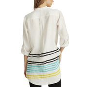 Lauren Ralph Lauren Plus Size Striped Linen Tunic, Size 2X