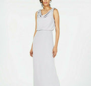 Adrianna Papell Blouson Cowlneck Gown