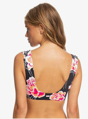 Roxy Printed Beach Classics Bralette Bikini Top, Size Xs