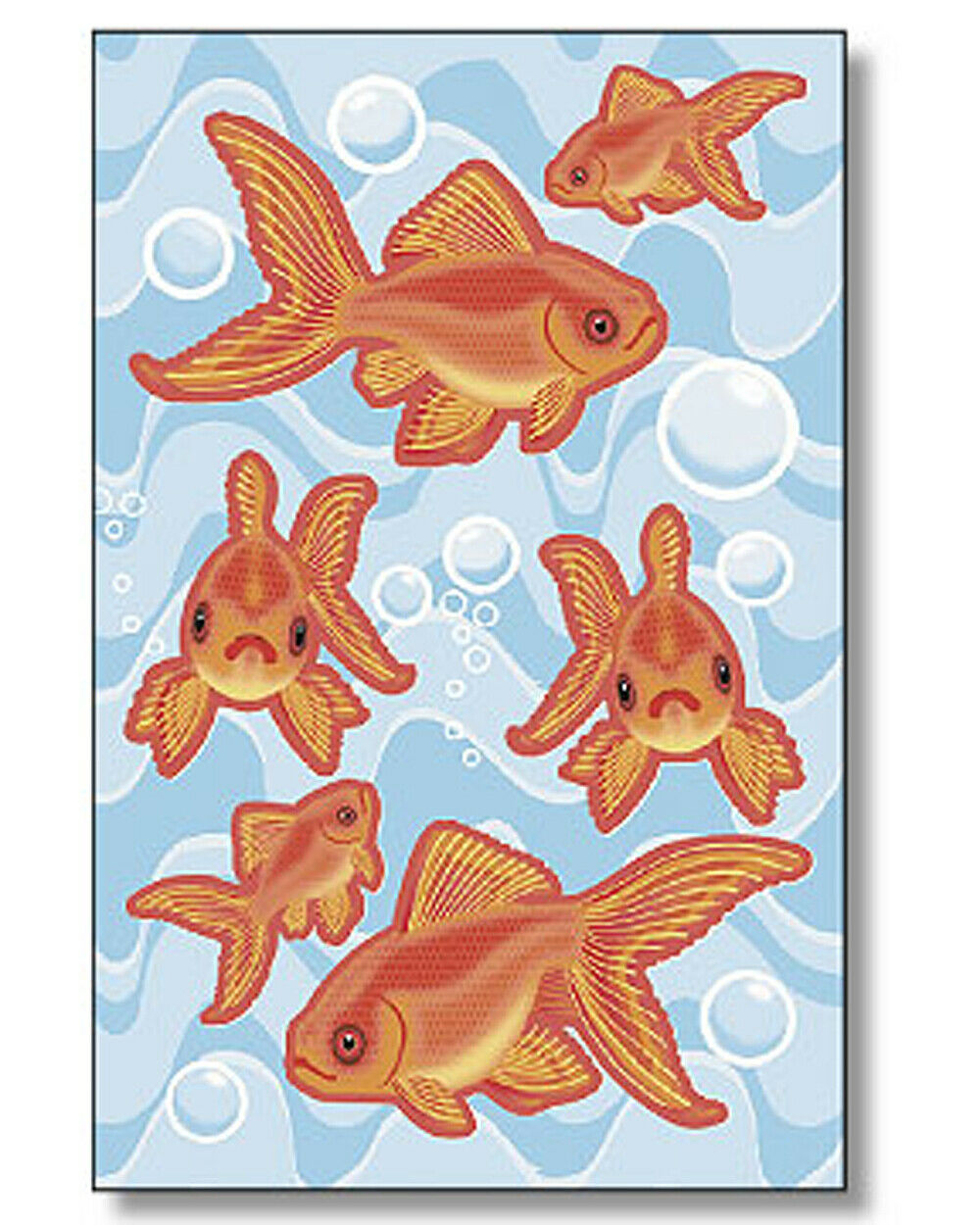 Wallies 13622 Goldfish Self-Adhesive Vinyl Coated Paper Design