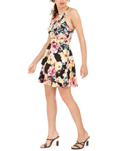 Speechless Women's Floral Halter Short Fit Flare Dress, Size 9