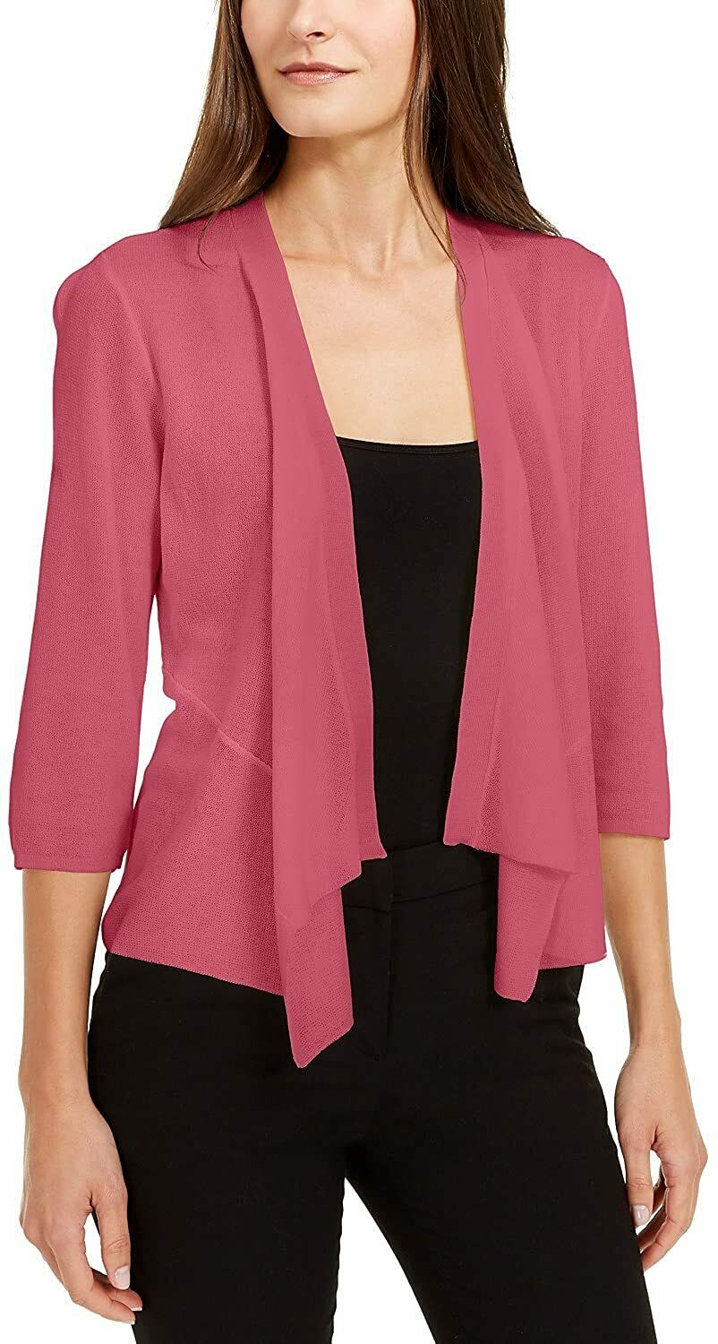 Alfani Draped Open-Front Cardigan