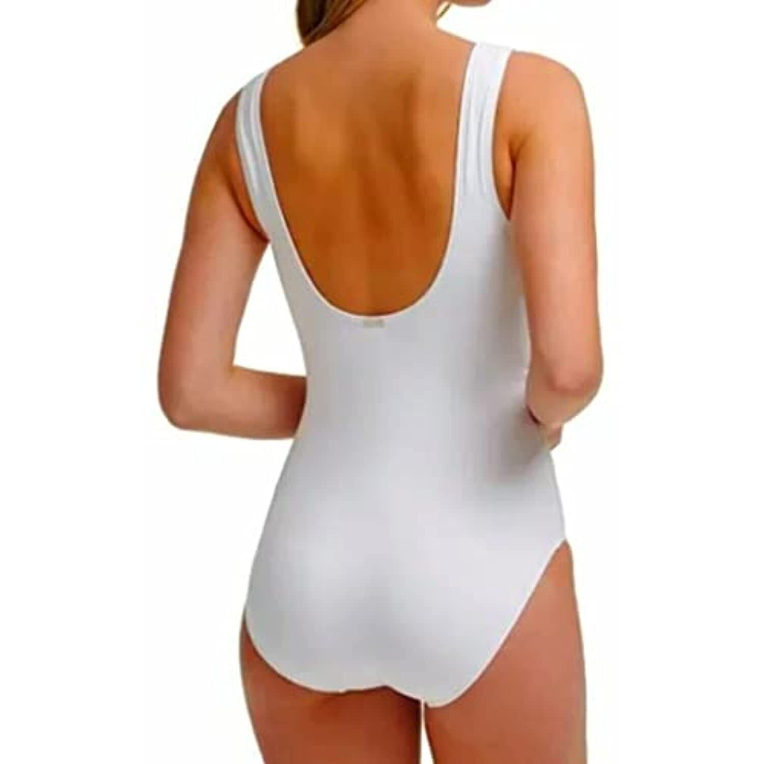 Calvin Klein Womens Tummy Control Keyhole Removable Cups High Neck One Piece