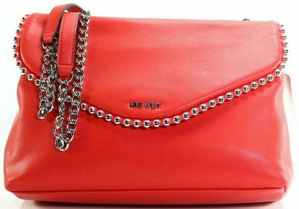 Nine West Dayne Shoulder Bag, Fiery Red/silver