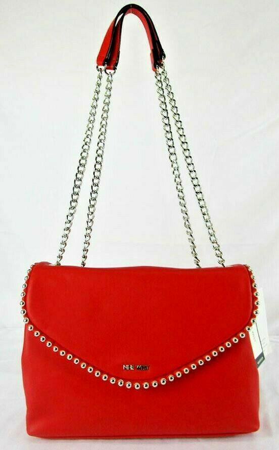 Nine West Dayne Shoulder Bag, Fiery Red/silver